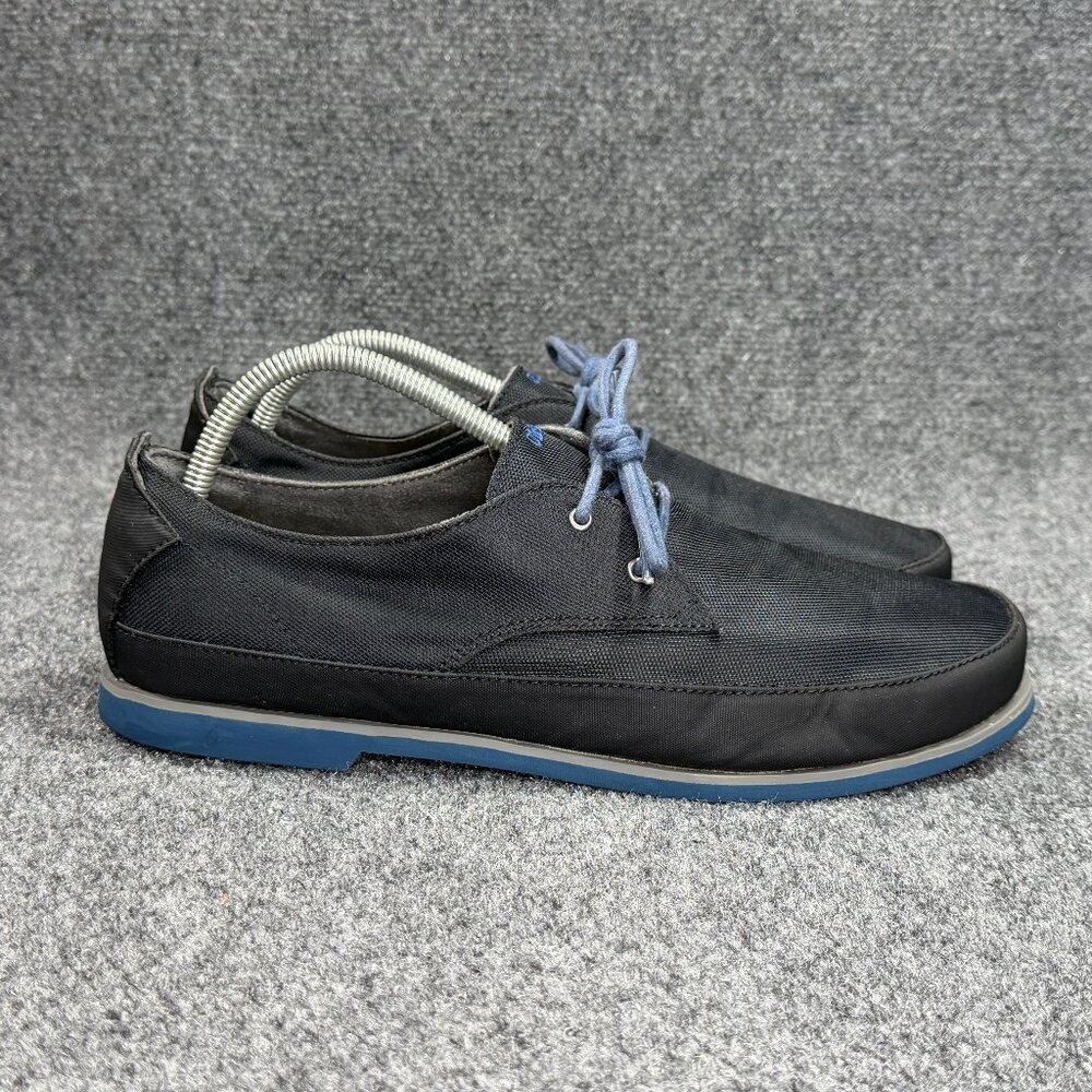 OluKai Honolulu Lace Mesh Boat Shoes‎ Men's Size 12 Blue Nylon Low Lace Sneakers